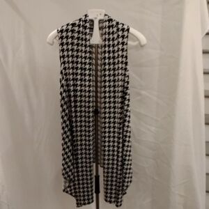 Chic Houndstooth Women's Vest